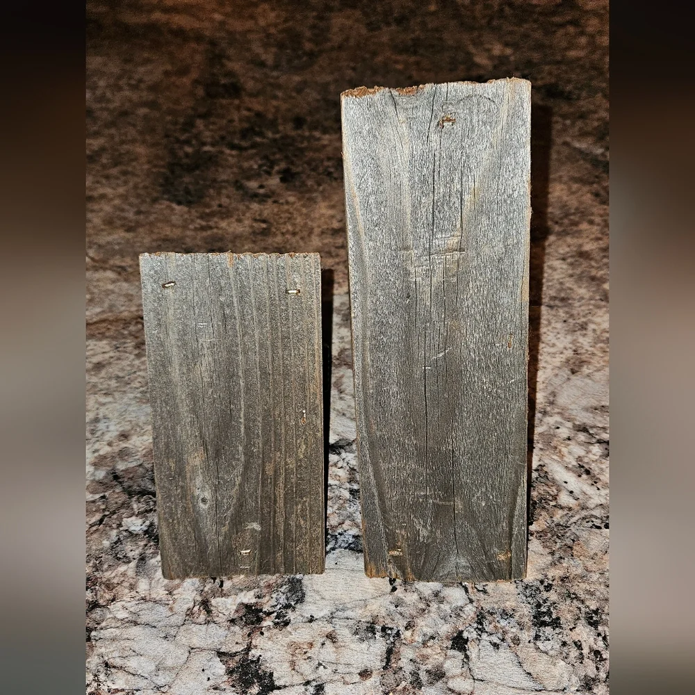 Alibi Interiors California | Handmade Rustic Wooden Triangle Set
